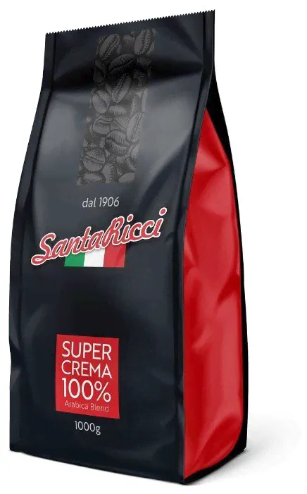 Кофе в зернах Santa Ricci Super Crema, арабика, 1000 г-0