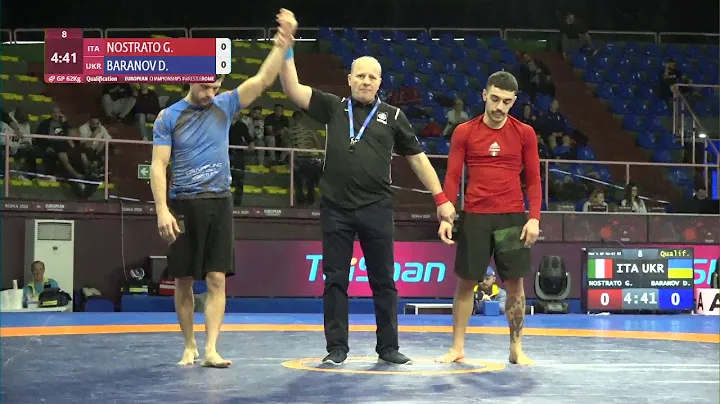 Qual. Men's GP No-Gi - 62 kg: G. NOSTRATO (ITA) v. D. BARANOV (UKR)