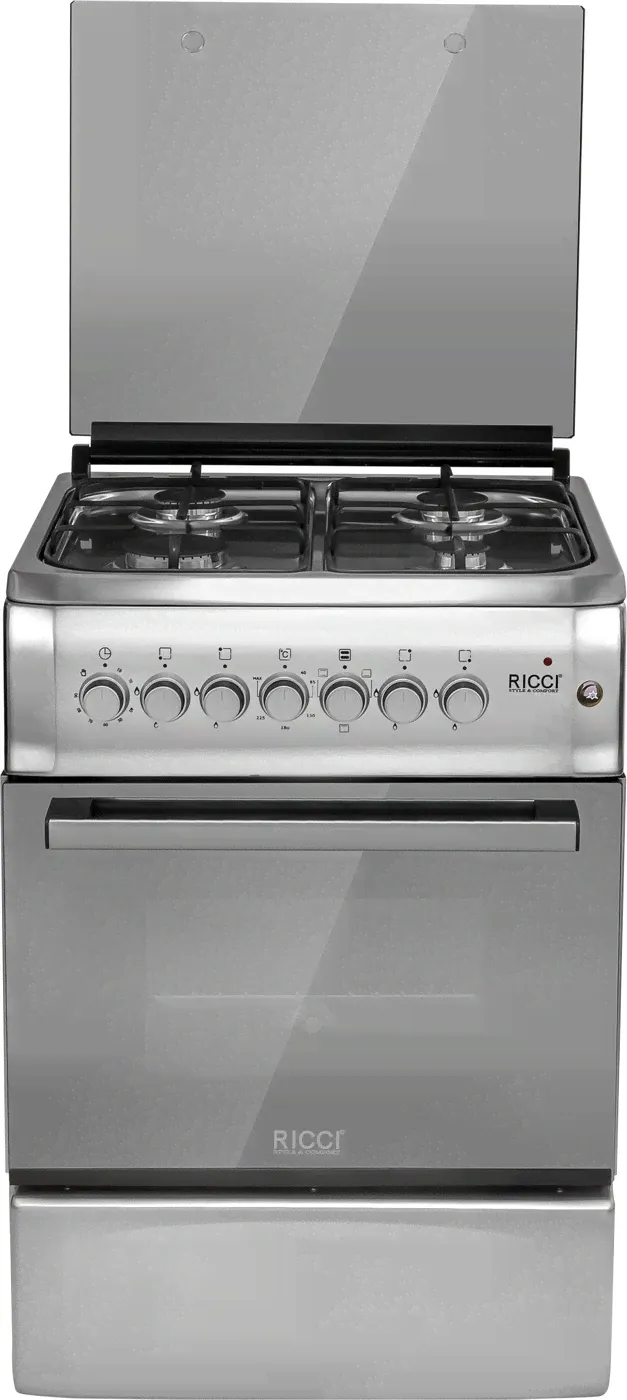 Газовая плита 4 конфорки RICCI RGC5708IX