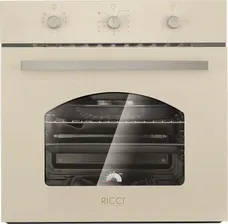 Газовый встраиваемый духовой шкаф RICCI RGO-611BG, бежевый
