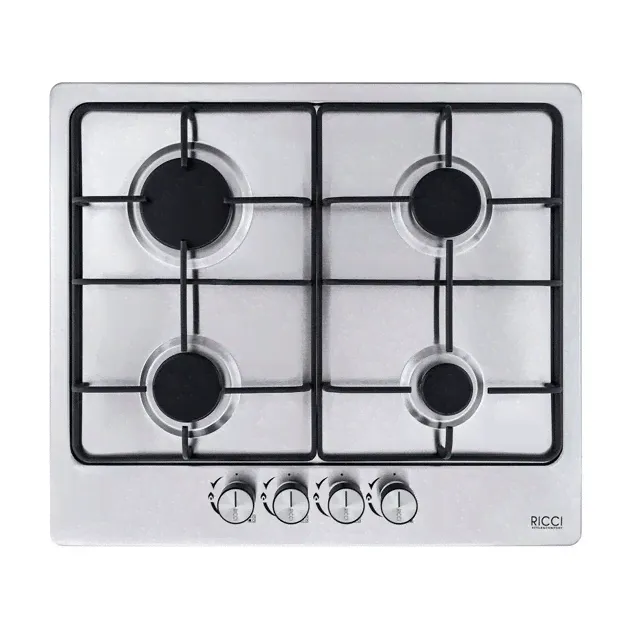 Встраиваемая газовая панель RICCI HBS4511 Silver