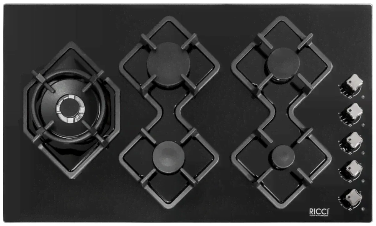 Газовая варочная панель RICCI RGN-K5041BL