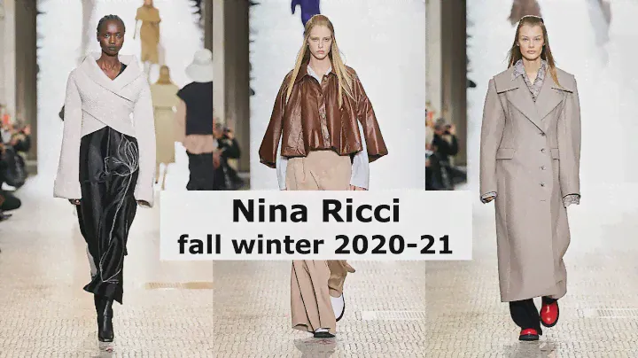 Нина Ричи Nina Ricci коллекция осень зима 2020-21 / Nina Ricci fashion show fall winter 2020-21